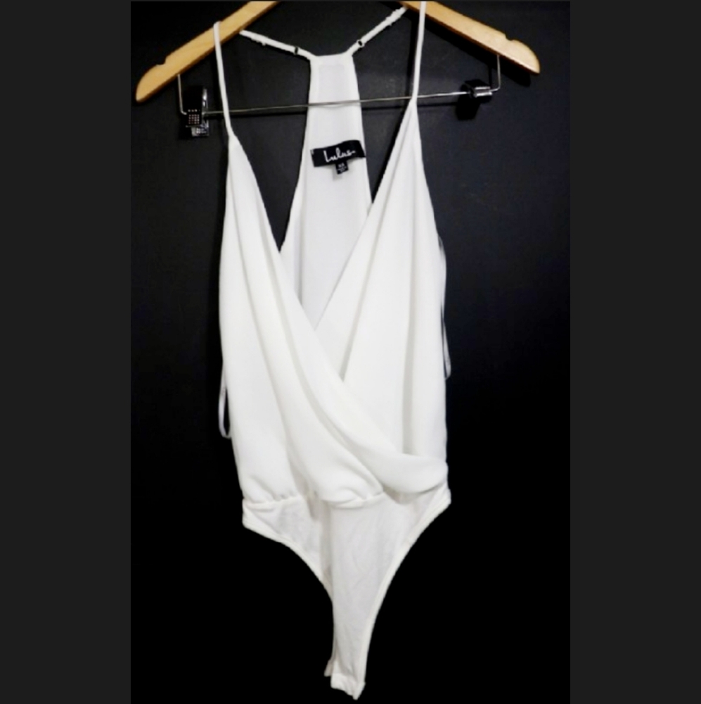 Lulu's Sexy White Thong Leotard